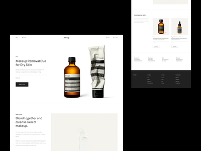 Aesop® — Product aesop animated art direction brutalism cosmetics e commerce ecommerce figma layout layout exploration minimal minimalism sketch type typography ui ux