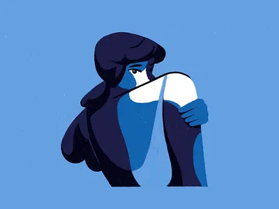 Too shy to say hi character design character illustration hi illustration illustration digital painting portrait procreate shy woman