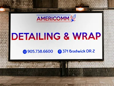 Americom Banners bannerdesign branding design graphic design typography