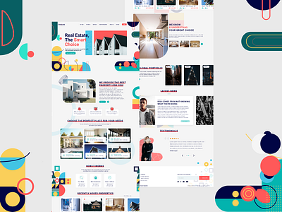 Real Estate Home Page (UI/UX Design) business design designer real realestate ui ui design ux ux design webdesign