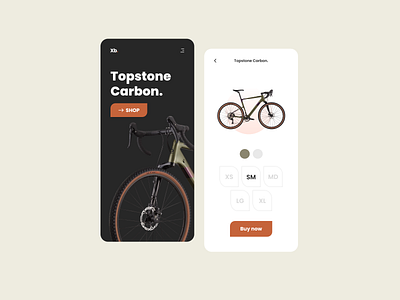 daily UI app bike bikes daily ui design interface mobile app mobile ui shop uiux web design