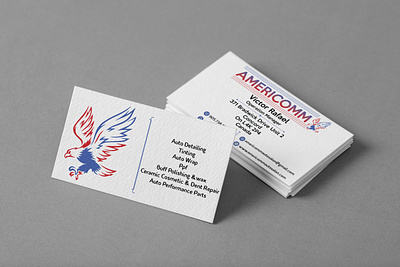 Americom B.Card branding colortheory design graphic design typography