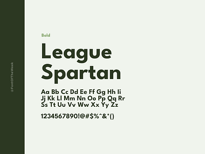 League Spartan app design design design inspiration font font inspiration font of the week fotw free fonts free typeface google fonts graphic design interface type inspiration typeface typography ui user experience user interface ux web design