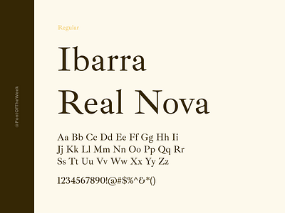 Ibarra Real Nova app design design design inspiration font font inspiration font of the week fotw free fonts free typeface google fonts graphic design interface type inspiration typeface typography ui user experience user interface ux web design