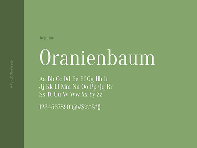 Oranienbaum app design design design inspiration font font inspiration font of the week fotw free fonts free typeface google fonts graphic design interface type inspiration typeface typography ui user experience user interface ux web design