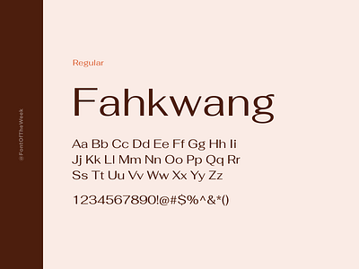 Fahkwang app design design design inspiration font font inspiration font of the week fotw free fonts free typeface google fonts graphic design interface type inspiration typeface typography ui user experience user interface ux web design