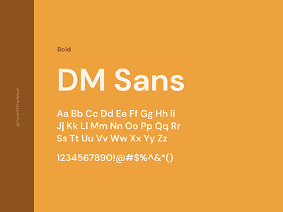 DM Sans app design design design inspiration font font inspiration font of the week fotw free fonts free typeface google fonts graphic design interface type inspiration typeface typography ui user experience user interface ux web design