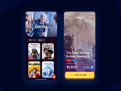 simple app app game ios minimal shop ui