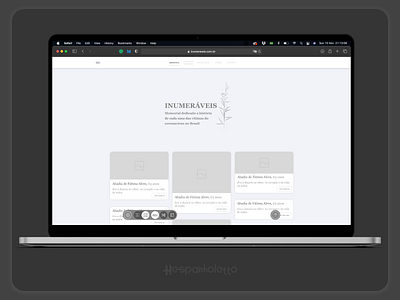 Inumeráveis | Memorial brasil corona covid covid19 critique dedicacao dedicar design historia inumeraveis lembranca memorial mortes site ui ux vitimas web