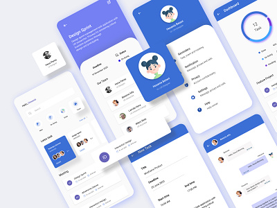 Project-Task Management app app design application blue blue and white design app ecommerce app ecommerce design management app mobile app design mobile design mobile ui product design project management task list task management task manager taskmanagement uidesign uiux