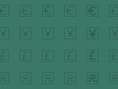 Currency Icons icon icon design icon family icon pack icon set iconography icons tools ui user interface