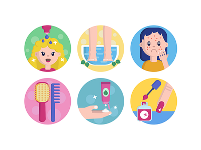 Beauty Icons acne beauty beauty products beauty salon coloured icons flat icons icon icons icons pack mascara spa vector vectors