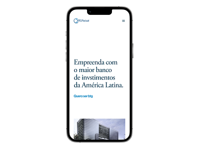 btg — quero ser btg bank branding graphic design helvetica light mode mobile product design responsive design typography ui ux visual design webdesign