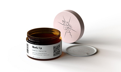 Cosmetics | Medical Pot Mock Up - Vol.1 agency amber apothecary branding cosmetics design edibles editable glass identity jellies make up medical mock up mockup packaging presentation wellness