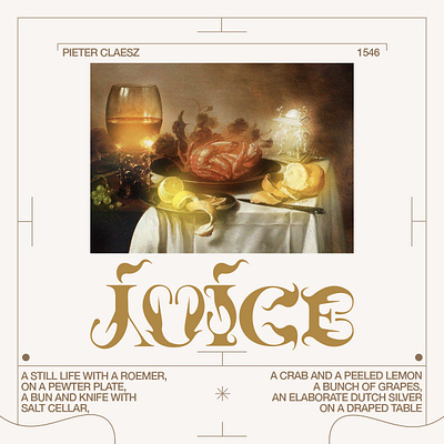 JUICE daily design logo logotype print sketch type typedesign typeface typography