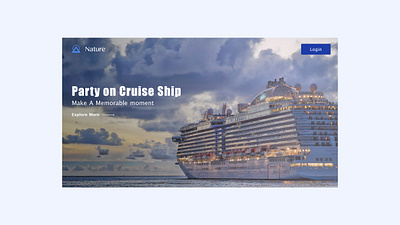 Cruise Ship design typography ui ui design