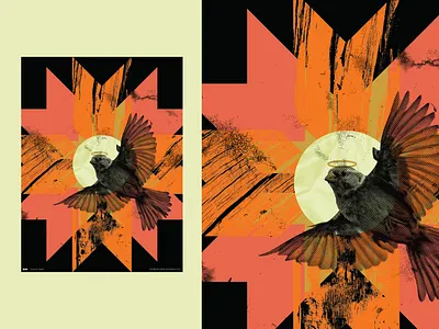 Poster 826 365 art bird design everyday everydays graphic half tone illustration make something everyday poster poster design texture vector