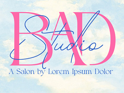 Studio BAD 80s branding logo makeup makeup artist studio