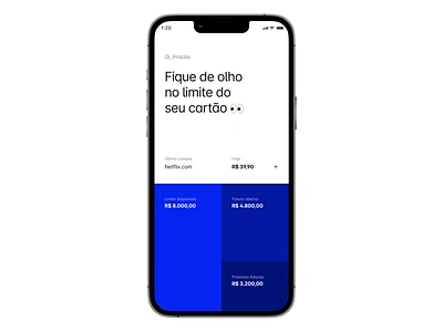 bank — credit card app balance bank branding clean design fintech flutter ios light mode soft typography ui ux visual design