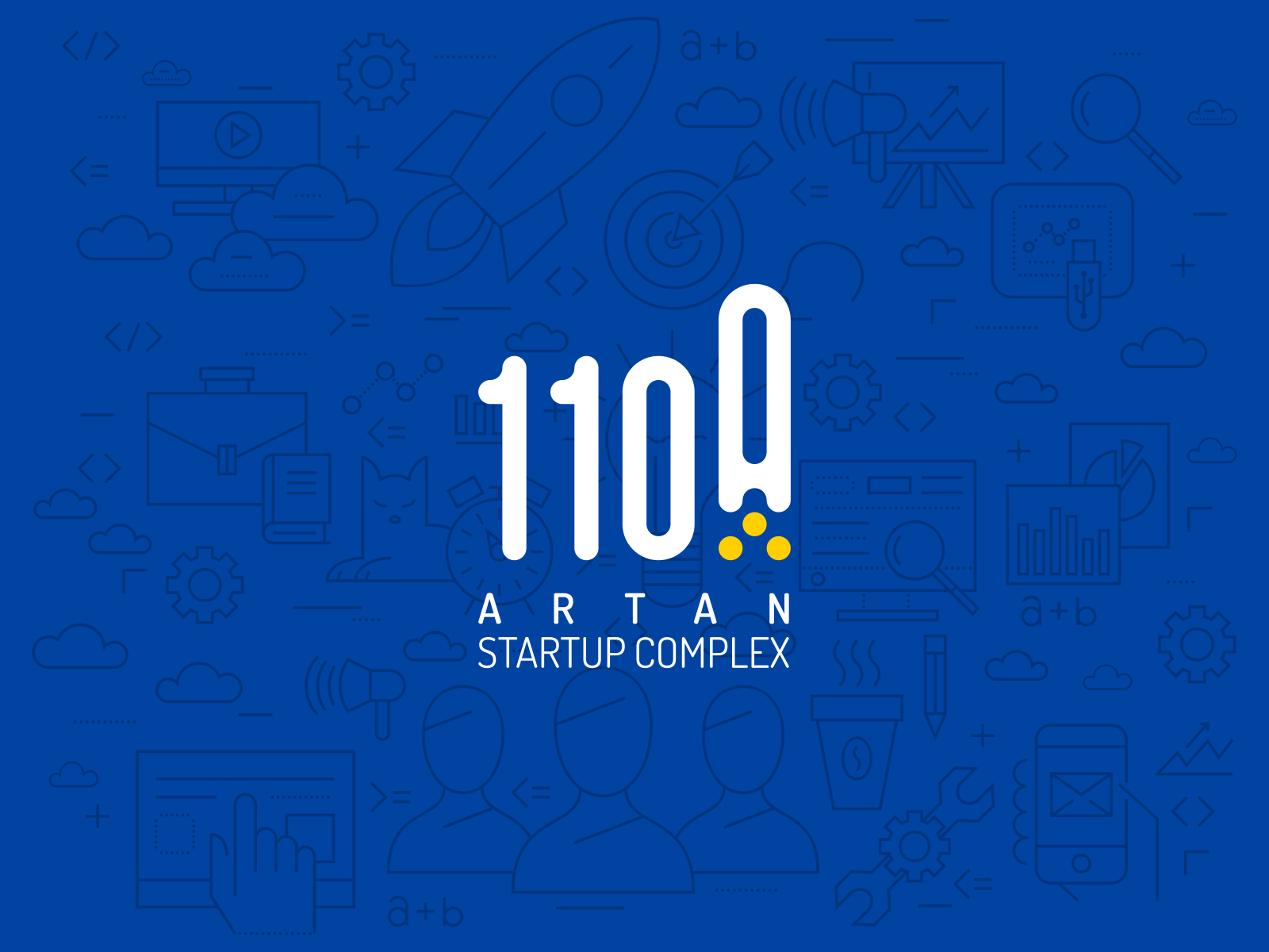 ARTAN 1100 accelerator branding cafe co working space coffee complex design logo logotype minimal pattern startup tabriz