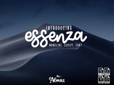 Essenza creative font design font awesome font design handmadefont modernfont sans serif sans serif font sanserif simple font