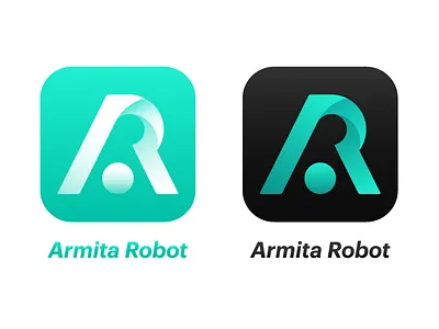 Armita Robot App Icon a app brand branding design font design icon illustration illustrator layout logo r robot ui