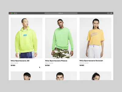 Product Page | Hover Effect animation bold monkey clean clothes ecommerce fashion hover landing page nike photo product shoes shop sport sports store ui uidesign ux web design