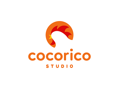 Cocorico Studio Logo Design animal app brand branding business cards stationery design designs digital icon icons identity logo logodesign logodesigner mobile modern nature negative space rooster studio