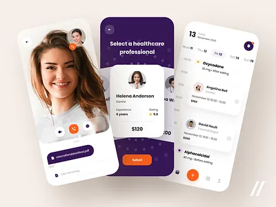 Telemedicine App Design app appointment calendar design doctor health health app health care healthcare medical mobile mvp online patient purrweb schedule startup telemedicine ui ux