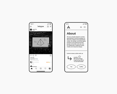 Mobile UI & Instagram app app design clean concept creative dailyui digital figma flat instagram interface iphone minimal mobile mobile design modern ui ui design uidesign ux