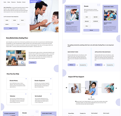 Jakes Healing Place ( a non-profit organization ) branding design ux