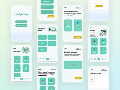 Emergency Document Storage App branding document emergency finance fintech fintech app minimal mobile productdesign storage ui ui design ux visual design