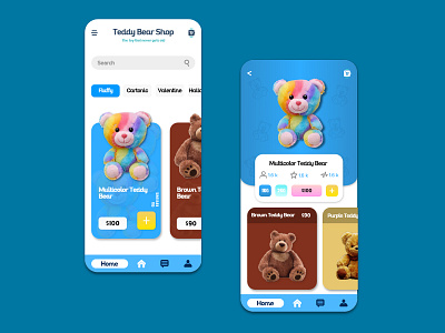 Teddy Bear Shop app app design design mobile mobile app mobile design mobile ui ui ui ux ui design uidesign uiux user experience user interface user interface design userinterface ux ux ui uxdesign uxui