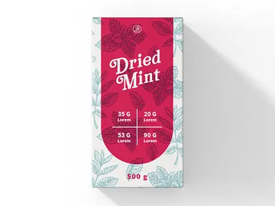 Package Design Dried Mint creative creativity design designer label label design labeldesign labels modern package package design packaging packaging design typography