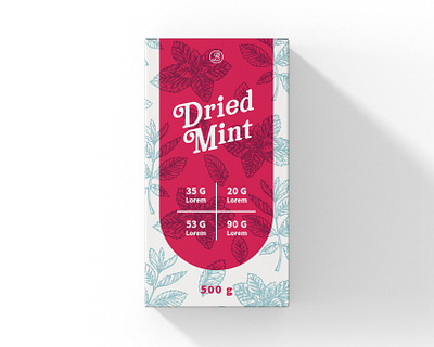 Package Design Dried Mint creative creativity design designer label label design labeldesign labels modern package package design packaging packaging design typography