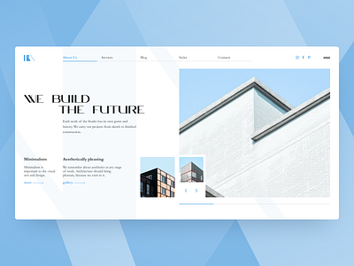 Minimalist architecture concept architecture build concept concept design design figma minimalism minimalist ui web