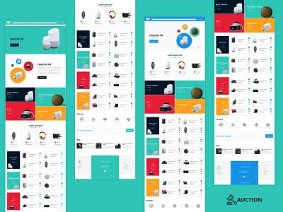 Auction Web Template Design auction auctions branding design ecommerce ecommerce design ecommerce shop website design