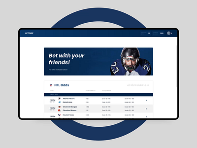 BETFARE - betting service UX & UI animation app bet clean design flat process service sport table ui ui animation ux ux process website