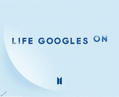 google chrome theme blue BTS life goes on BE bts design google chrome google theme illustration logo ui web