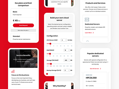 RackRay | Mobile dedicated server minimal clean design mobile mobile experience modern design product design responsive responsive design ui ux user experience user experience design user interface ux ui