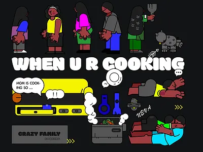 illustration characterdesign characters doodle flat illustration poster vector