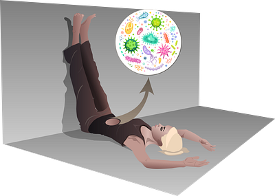 YOGA Pose, design flat illustration vector