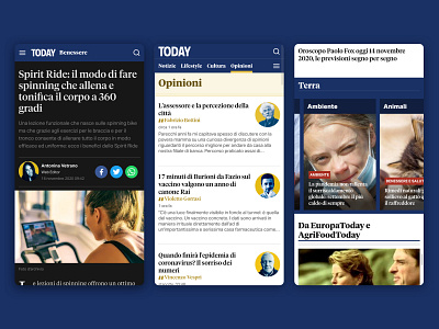 Today.it - Mobile clean interface mobile design mobile ui ui webdesign