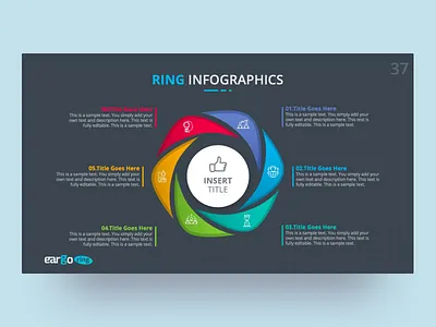 Eargo Ring – Circular Diagram PPTX Presentation business circle circle design clean creative design infographic information design powerpoint powerpoint template ppt template pptx presentation ring slides template