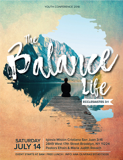 Youth Conference 2018 design faith flyer graphic design illustration typography
