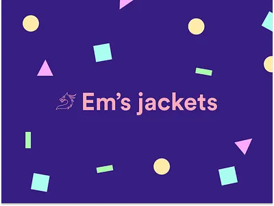 Em's Jackets - Fashion Brand Identity brand design branding colours concept design fashion graphic design icon illustration jackets logo minimal ui visual design web