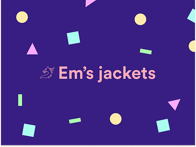 Em's Jackets - Fashion Brand Identity brand design branding colours concept design fashion graphic design icon illustration jackets logo minimal ui visual design web