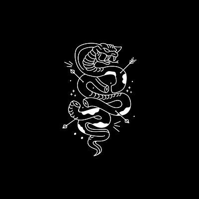 SNAKE POISON artwork classic clothing illustration lineart monoline monoline logo poison snake snakes vector vintage