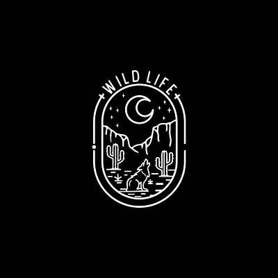INTO THE WILD art artwork classic clothing illustration lineart monoline mountain nature rock vector vintage wildlife