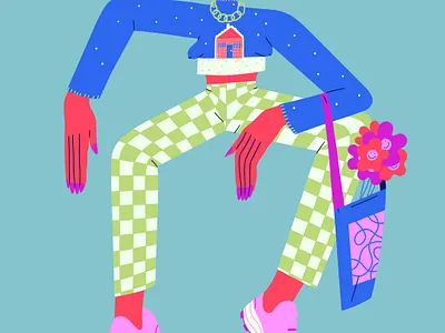 Womanspread character art character design design editorial art editorial illustration fashion art illustration